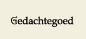 Gedachtegoed